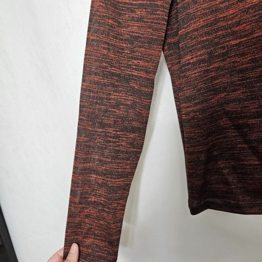 Saint Art Red Static Print Turtleneck Long Sleeve… - image 5